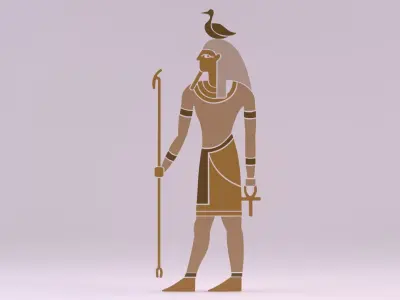 52 Models - Egyptian Symbols - Big Bundle 3D Model Collection