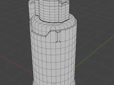 smoke bomb Low-poly 3D model