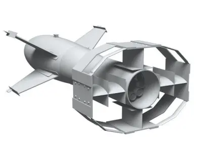 Fritz X missile 3D model