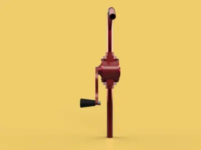 HAND ROTARY OIL DRUM PUMP FUEL BARREL 3D model