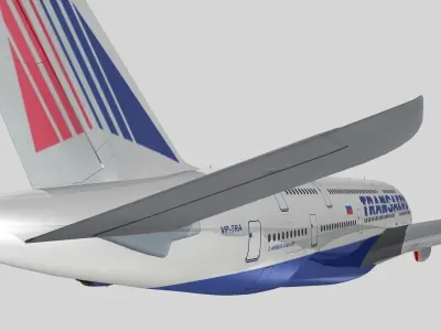 Airbus A-380 Transaero Airlines 3D model