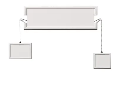 Illustrated wall art frame - Part 10 3D model