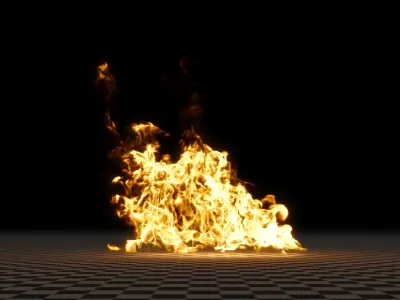 3D Fire 3D model