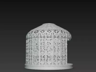 Mongolian Hollow Tent 3D Model 3D print model