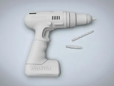 Cordless drill 3D model buy