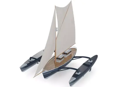 Trimaran 3D model