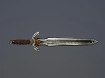 Simple Sword Low-poly 3D model purchase