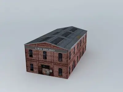 Eco Rail Building No 1 Dummy! Old Steam Days Free 3D model