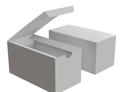 Cardboard Display Box Packaging Mockup Free 3D model