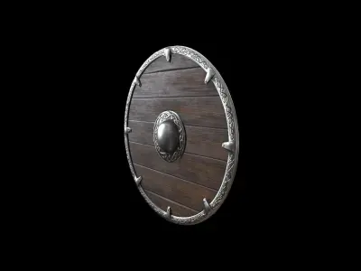 shield medieval v2 Low-poly 3D model