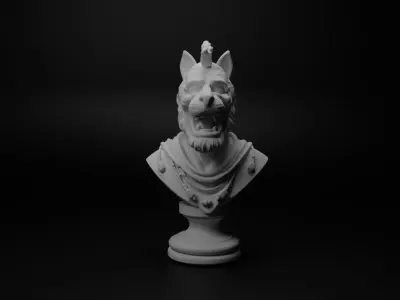 Zulu Warrior Bust Chess 3D print model purchase