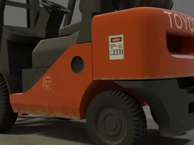 forklift toyota Free 3D model