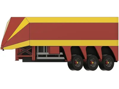 RC AUFLIEGER LKW ANHAENGER TRANSPORTER GLAS SPEZIAL 3D print model