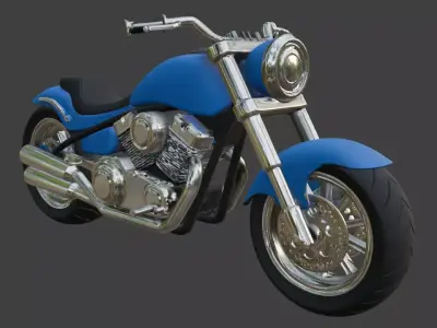 Motorcycle 3D Model 3D model purchase