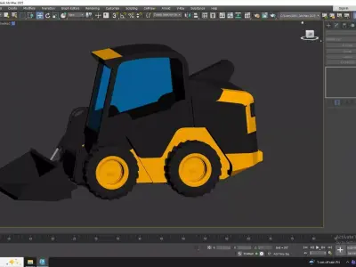 Loader Construction MC95C Low-poly 3D model