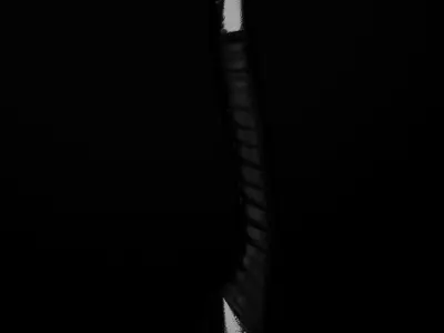 elven sword low-poly game ready PBR Free low-poly 3D model