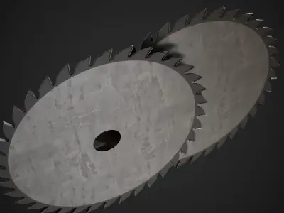 Saw Blade Low-poly 3D model buy