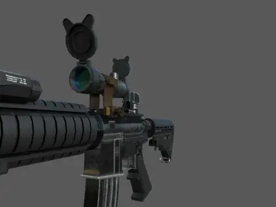 Weapons Pack Low-poly 3D model get