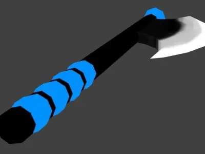 Single Wedge HandAxe 3D model