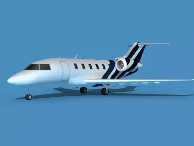 Bombardier CL604 Challenger V09 3D model