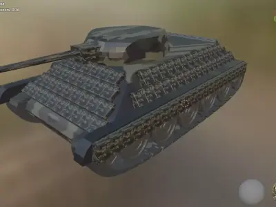 Tank8 Low-poly 3D model