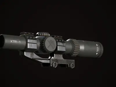 Sniper Scope Low-poly 3D model purchase