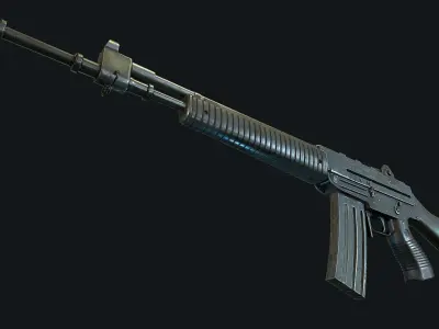 Beretta Ar70 PBR  Low-poly 3D model