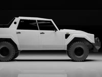 off road suv 4x4  Low-poly 3D model