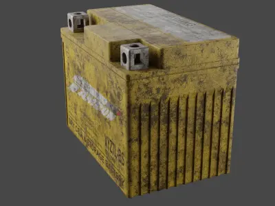 Motorcycle Battery Dirt Low-poly 3D model buy