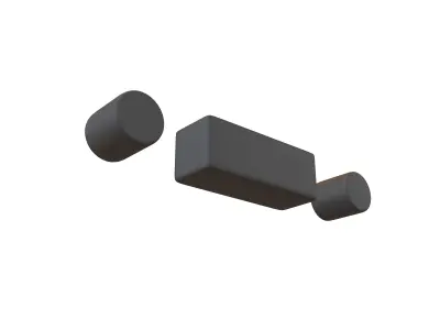 Morse Code R v1 001 Low-poly 3D model