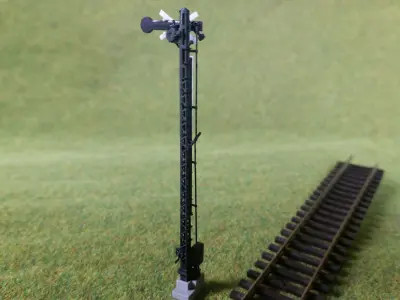 Railway Semaphore single arm static invalidated 1-87 resin 3D print model