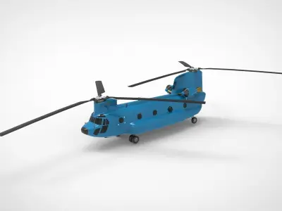 Boeing CH-47 Chinook 3D model get