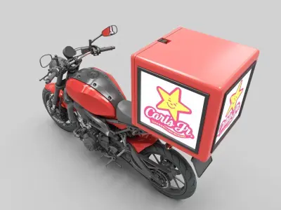 Delivery Motorcycle 3D model