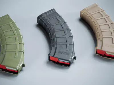 Magazine Magpul PMAG AK AKM Low-poly 3D model purchase