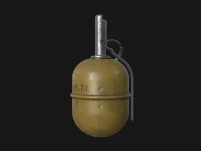 RGD-5 Grenade Low-poly 3D model buy