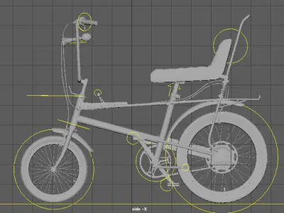 Rigged Bicycle  Free 3D model