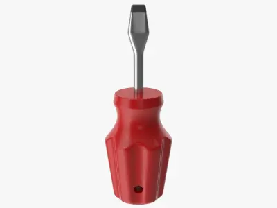 Screwdriver Low-poly 3D model 52