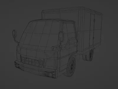 Kia Frontier 2000 Box Low-poly 3D model