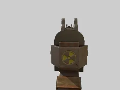 Post-apocalyptic Shotgun Free low-poly 3D model