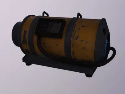Smoke Machine Low-poly 3D model purchase