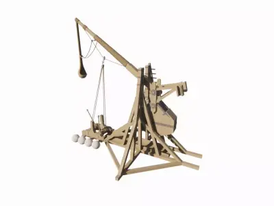 Medieval Catapult 3D model order