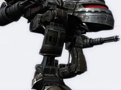 Mech walker - 02 Low-poly 3D model