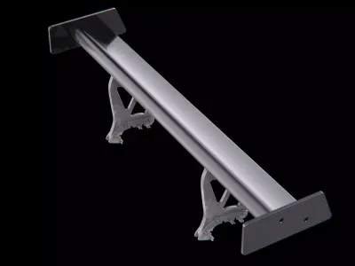 Spoiler carbon tuning auto motor 3D model
