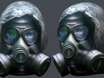Helmet 3d model military combat Military Low-poly Low-poly 3D model 20
