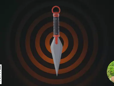 Cyberpunk Tactical Blade  Spear Collection 3D model