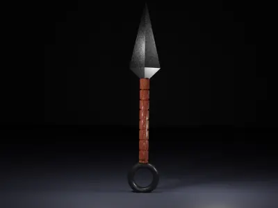 kunai Free low-poly 3D model buy