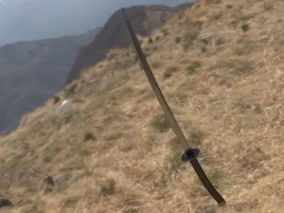 KATANA SWORD Low-poly 3D model purchase