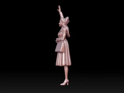woman 3D print model 2