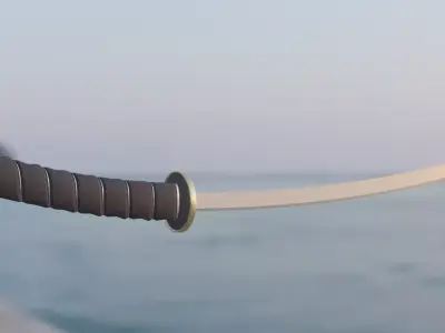 Katana low-poly Ninja Low-poly 3D model