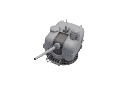 Mark 42 Naval Gun 3D model